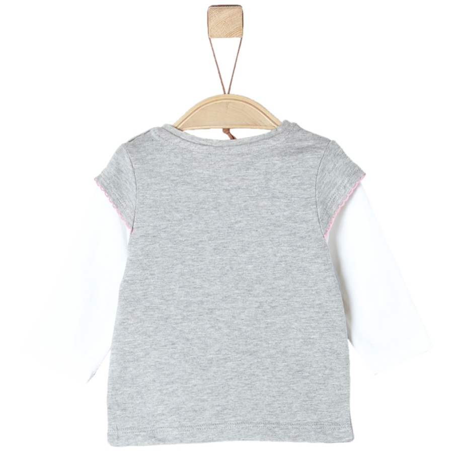 s.Oliver Girls Langarmshirt light grey melange