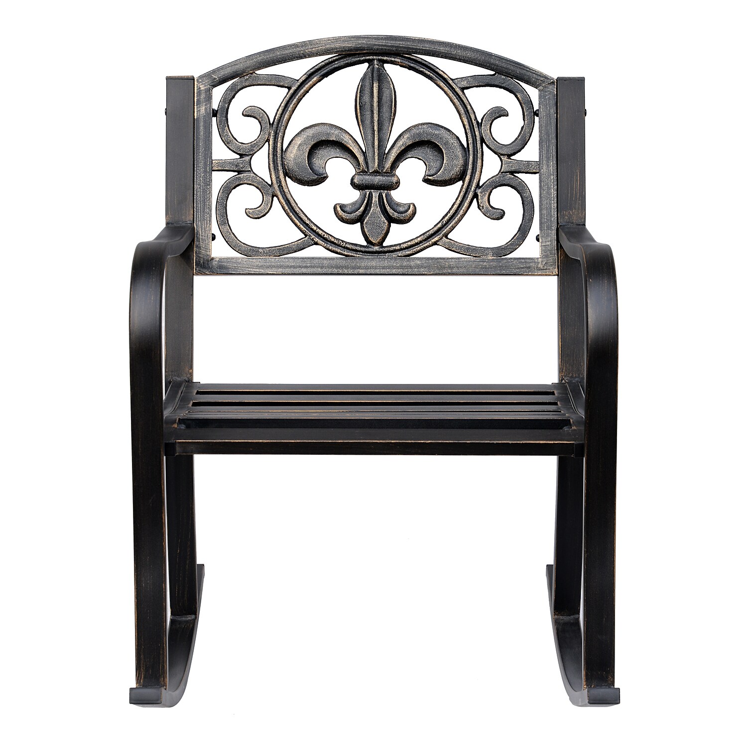 Outsunny Gartenstuhl im Antik-Optik bronze 73 x 60 x 85 cm (LxBxH)