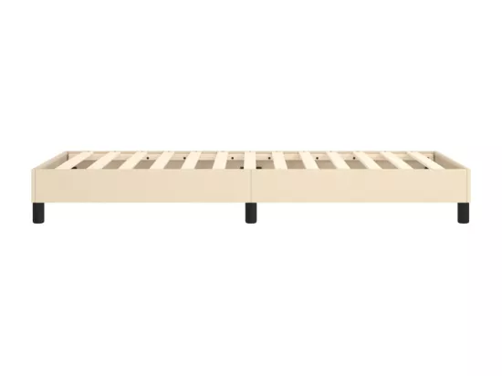Sommier à lattes de lit Crème 100x200 cm Tissu