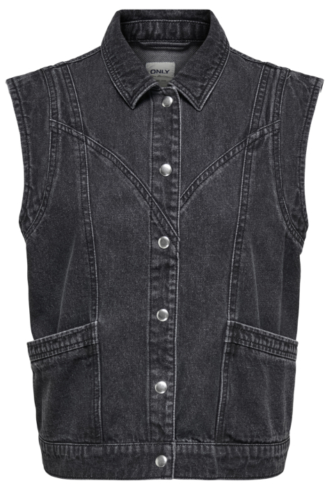 Only zwarte dames gilet