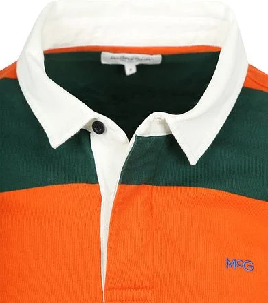 McGregor Rugbyshirt Streep Oranje Groen MM242.8004.03-7003 kopen
