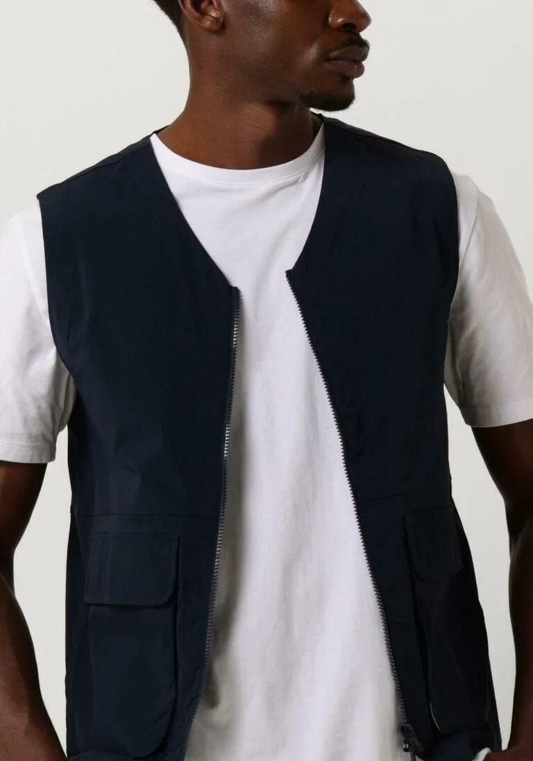 ANERKJENDT donkerblauwe anerkjendt bodywarmer akrasmus tec gilet