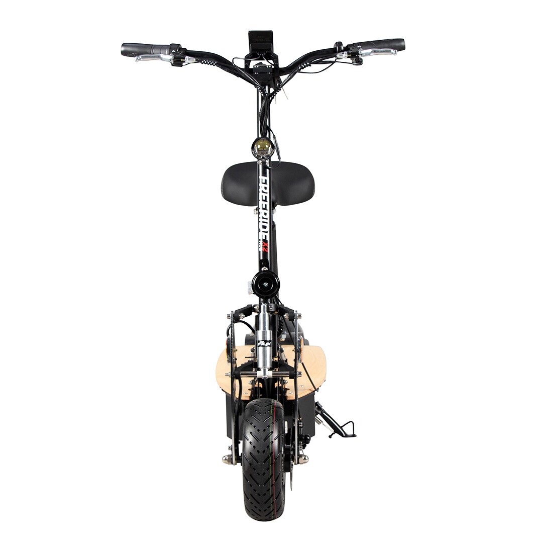 eFlux Freeride X2, E-Scooter mit Straßenzulassung, Hub-Version, Sitz, 2500 Watt, 45 km/h, Easy-Fold (Schwarz)