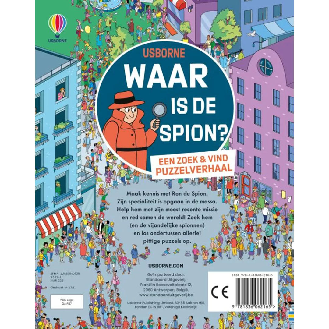 uitgeverij usborne zoek & vind waar is de spion?