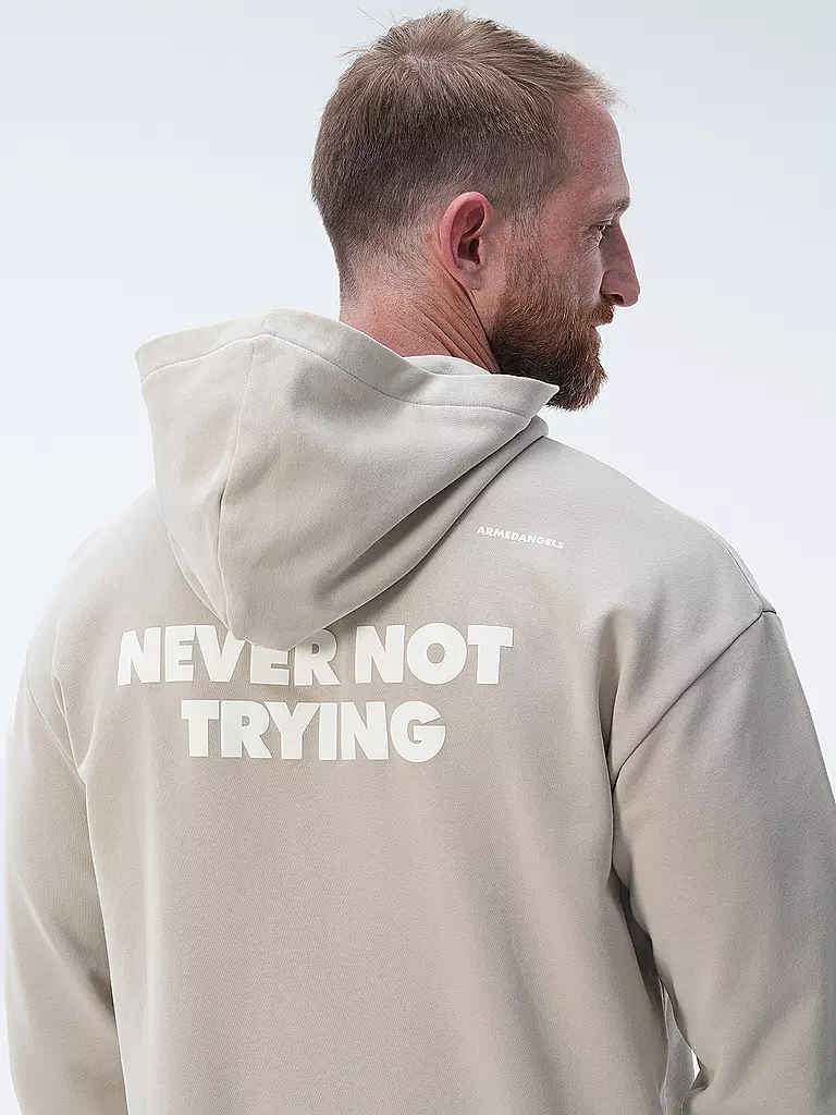 ARMEDANGELS Kapuzensweater - Hoodie EMAAL QUOTE beige
