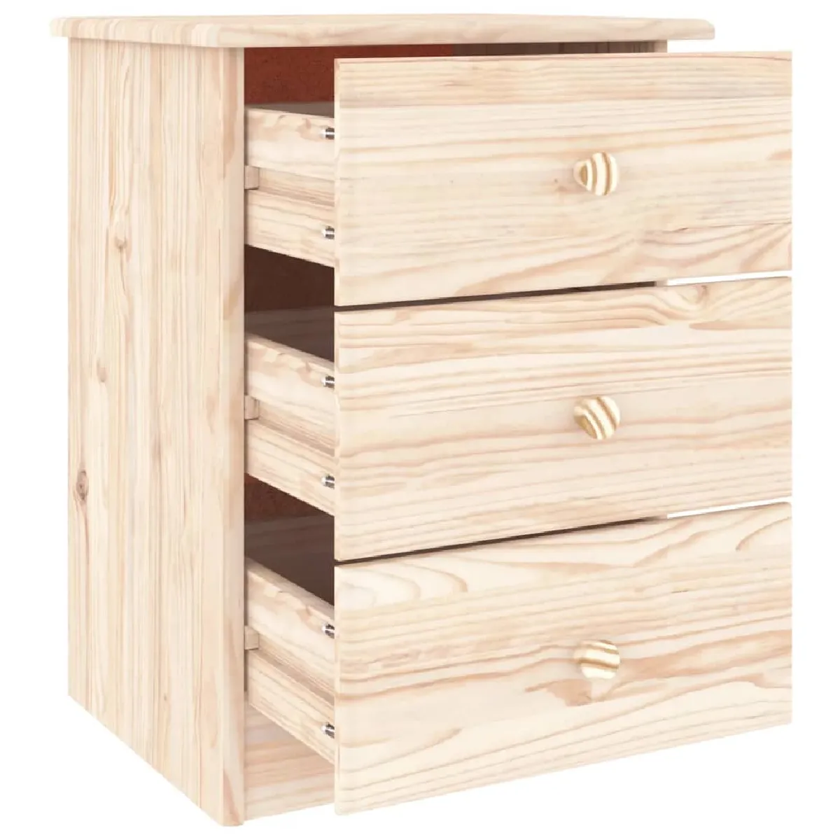 vidaXL Table de chevet ALTA - Bois de pin massif