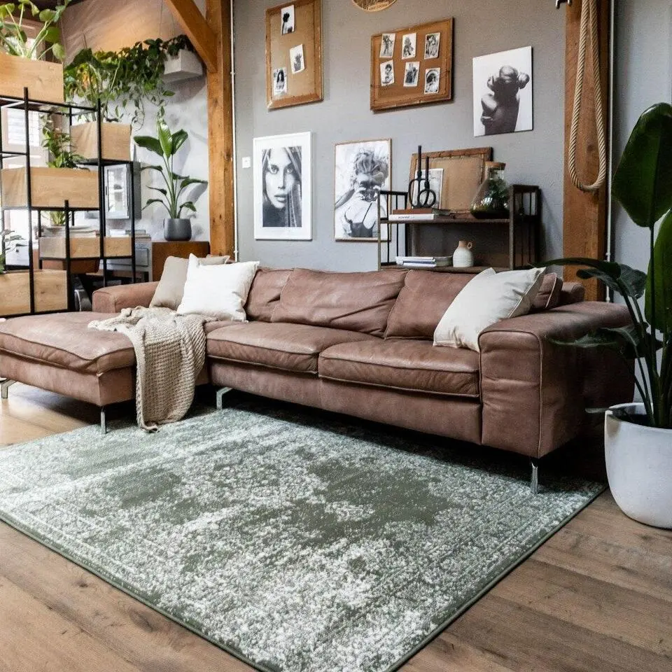 EVA Interior Vintage Vloerkleed Bloom Groen - 225 x 160 cm