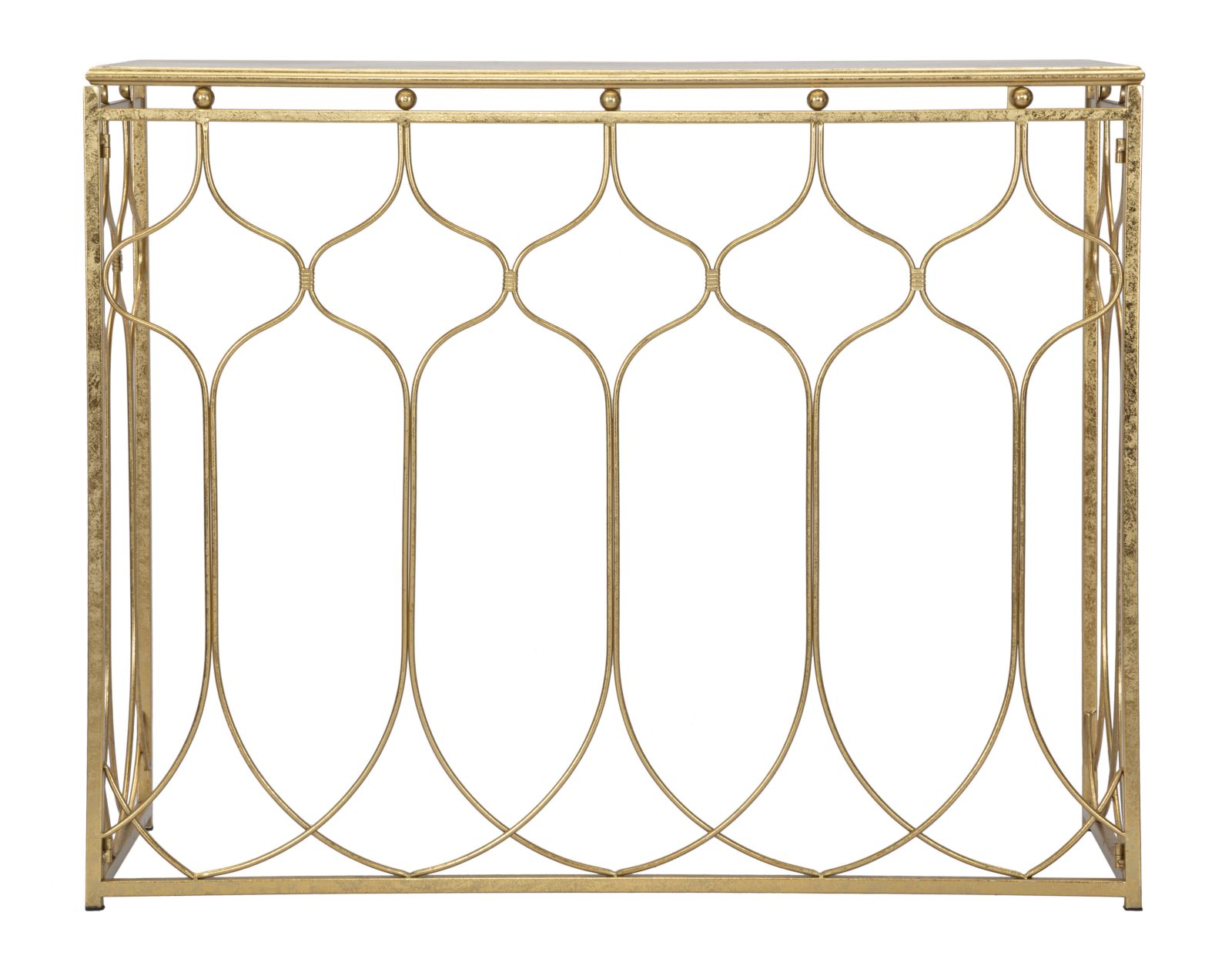 Mauro Ferretti Arab console in goud metaal met gouden blad