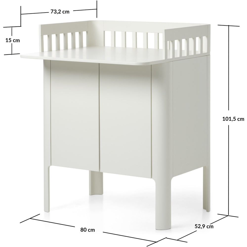 Køb FLEXA Creme White Nova Puslebord
