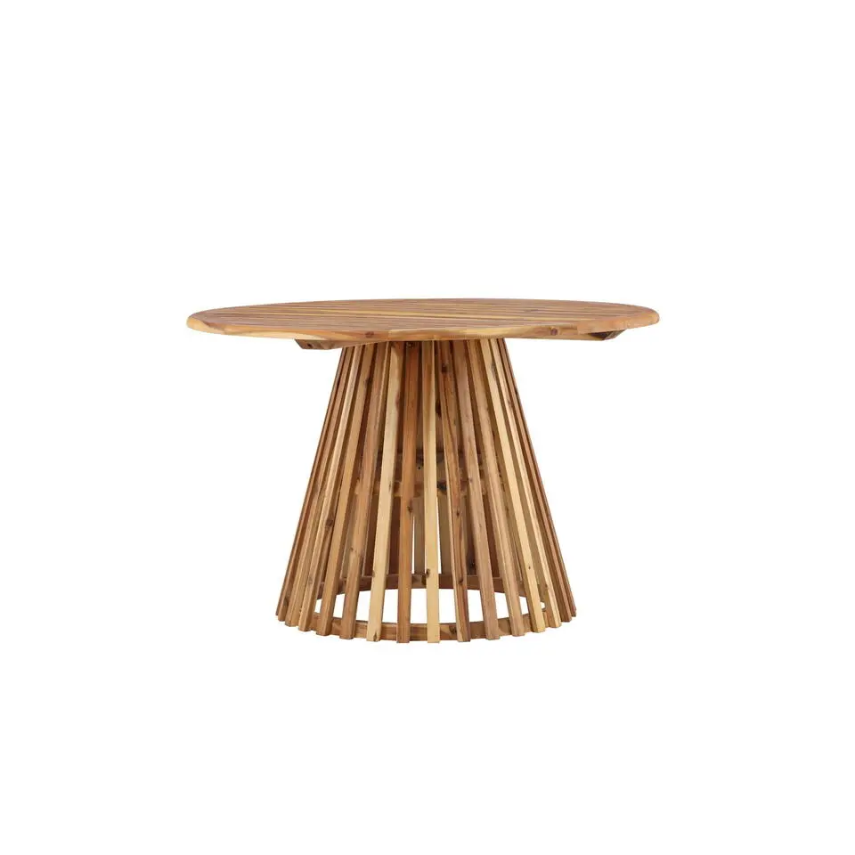 Eettafel Naturel Acaciahout - 120x120x75cm - Lumpur