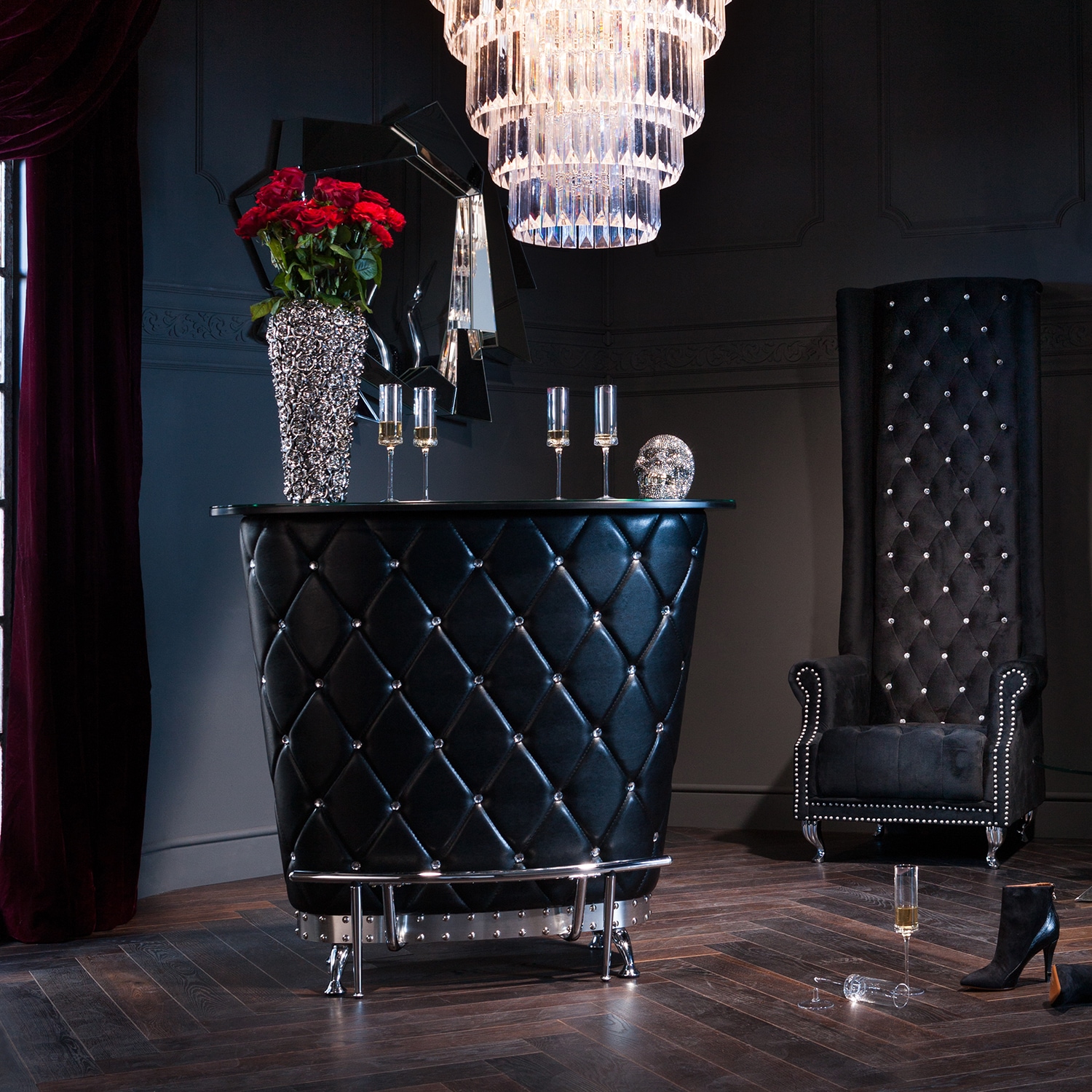 Kare Design Tischvase »Vase Rose Multi Chrom Big«