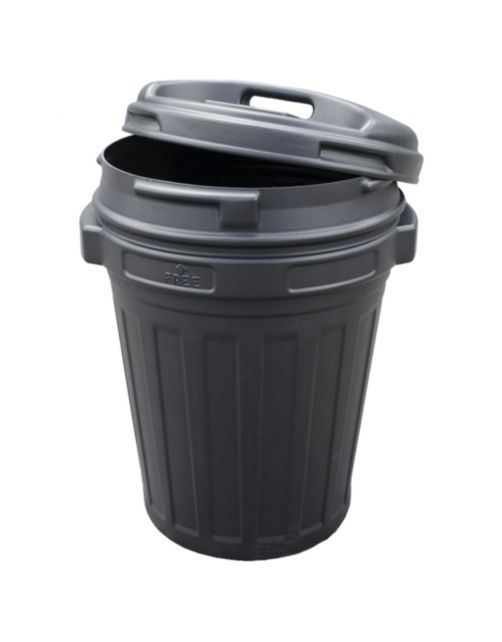 Homestyle Voerton Met Draaisluiting - Voerbewaarton - 43 cm 70 l Zwart
