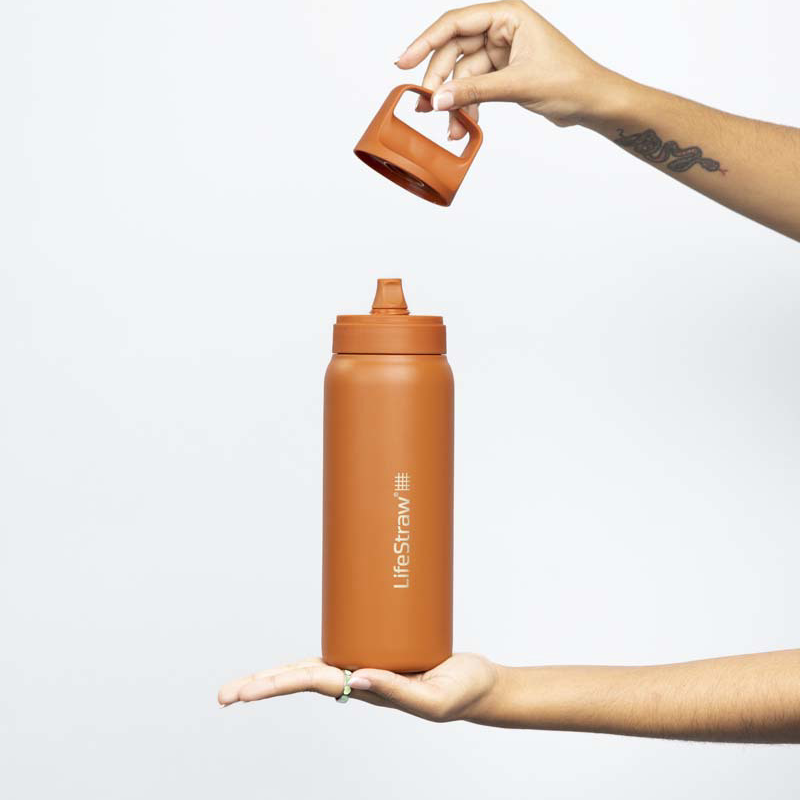 LifeStraw Go 2.0 1L geïsoleerde waterfilterfles - Orange