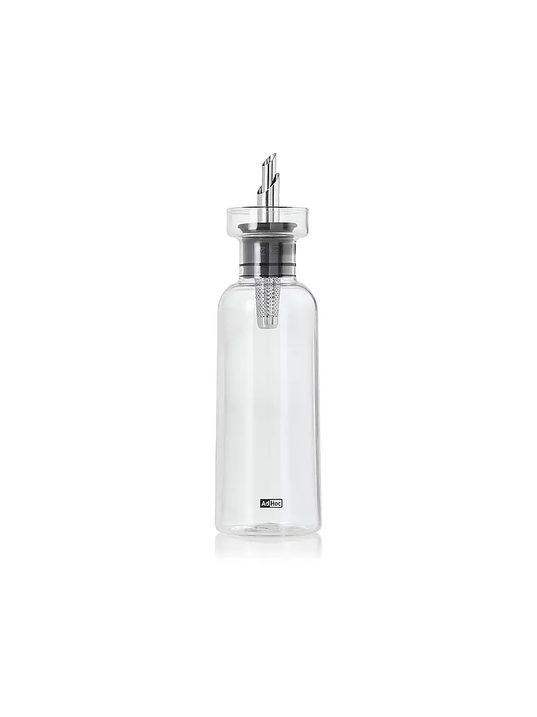 AD HOC Essig- oder Ölspender AROMA POUR 300ml Glas / Edelstahl transparent