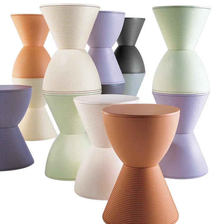 Kartell - Prince AHA Hocker, wachsweiss