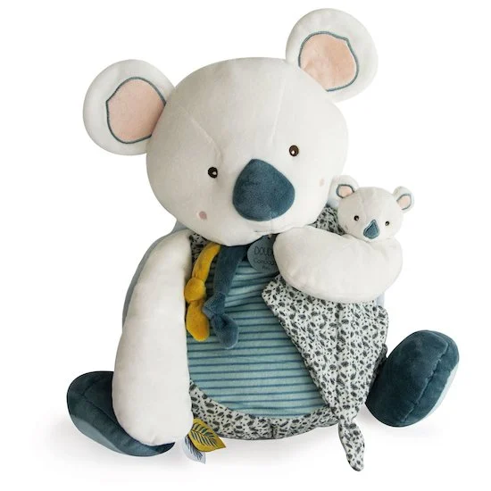 Yoca Le Koala Range-Pyjama   Blanc/bleu        de               Doudou et Compagnie