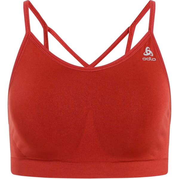 Brassière running ODLO SEAMLESS SOFT SPORTS BRA CINNABAR-GREY MELANGE