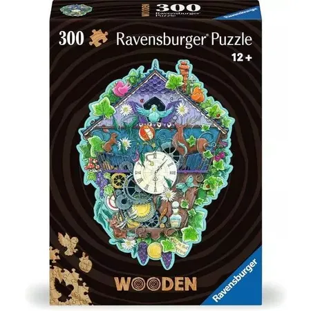 Ravensburger Wooden Puzzle - Kuckucksuhr, 300 Teile