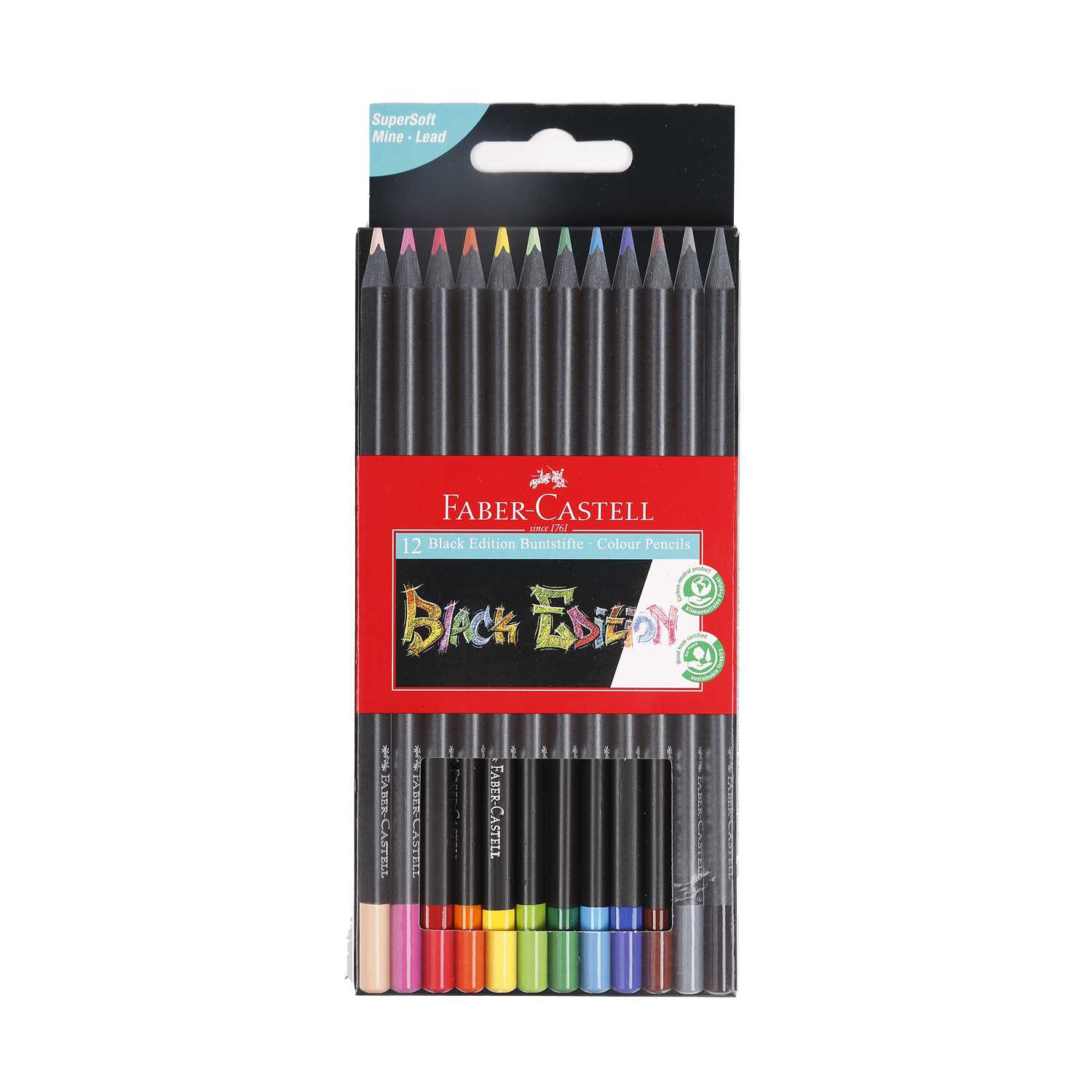 Faber-Castell Buntstifte Black Edition 12er