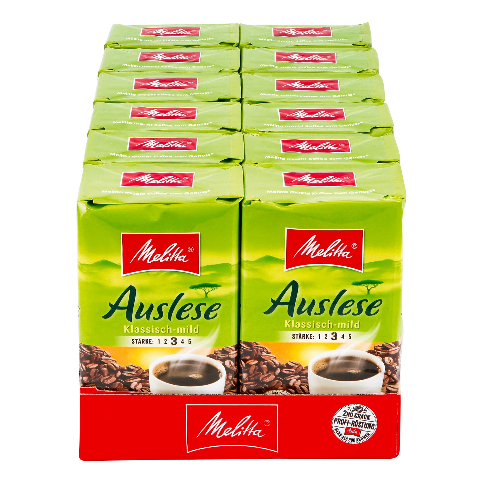Melitta Auslese mild 500 g, 12er Pack