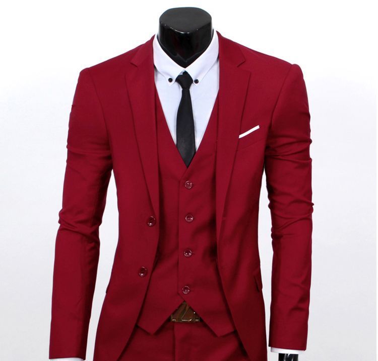 Aozora - Set: Enkelrijs blazer + vest + pantalon