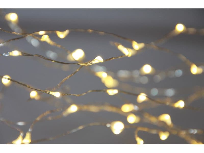 Dameco LED Micro Draht Lichterkette, 190 cm LED Angel Hair
