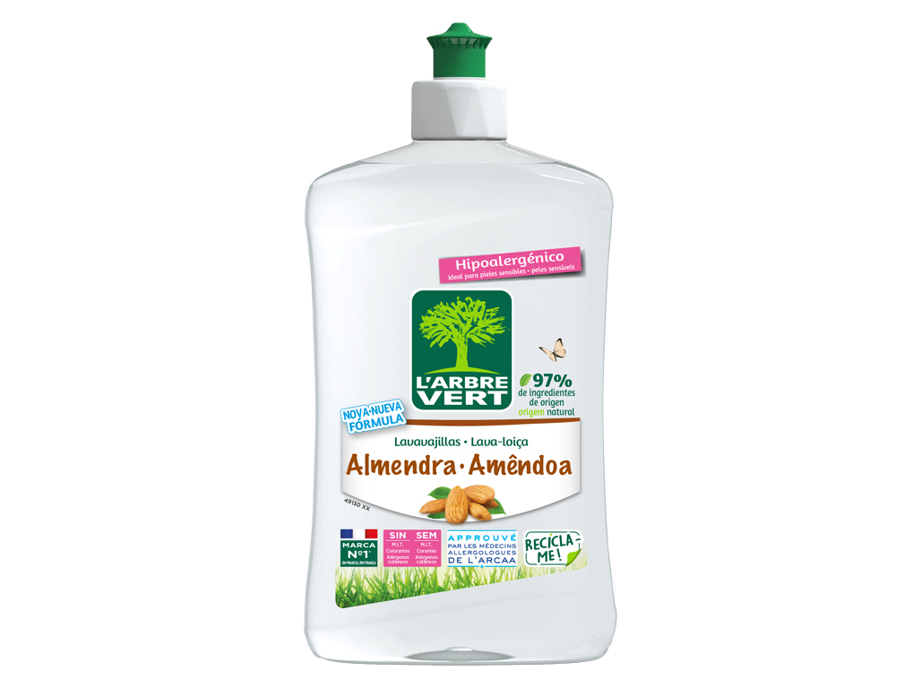 DETERGENTE DE LOIÇA MANUAL AMÊNDOA L'ARBRE VERT 500 ML