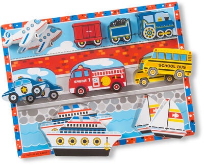 Melissa & Doug Puslespill Biler 9 Brikker