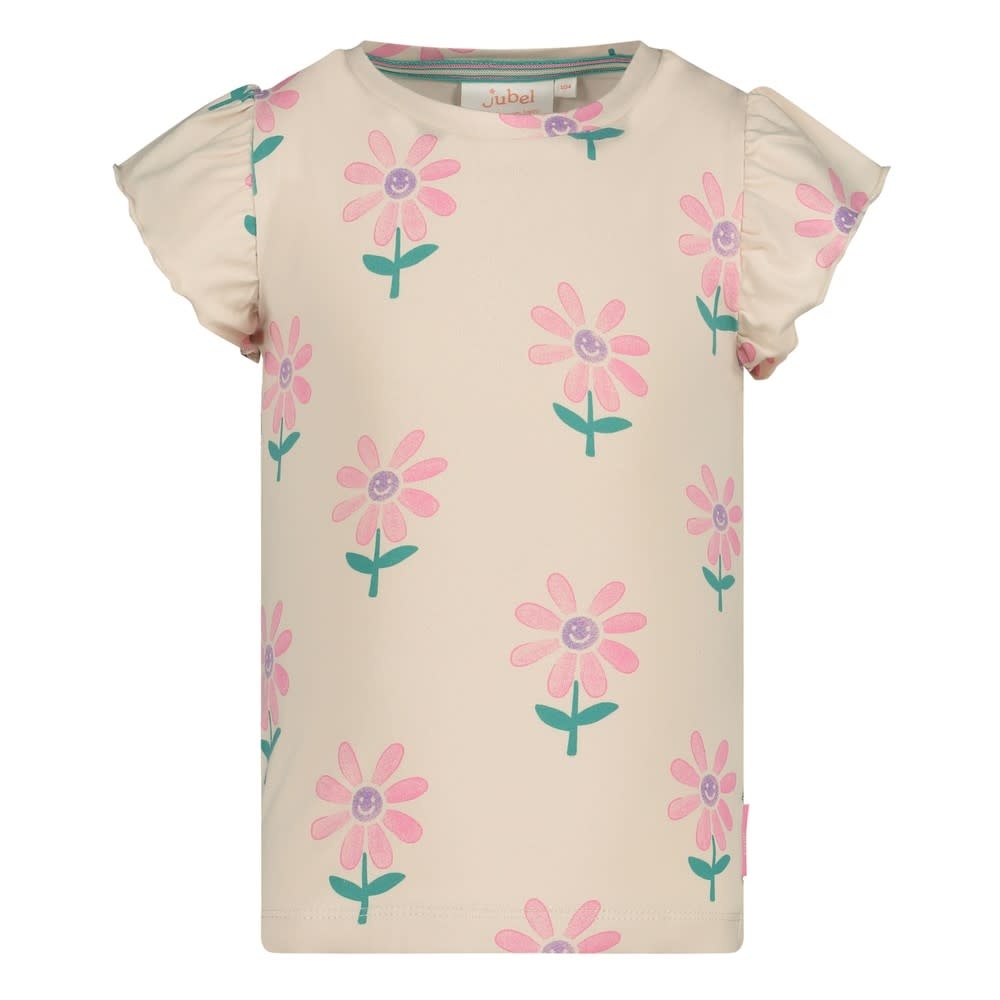 Jubel Jubel t-shirt aop - Rolling into Spring offwhite