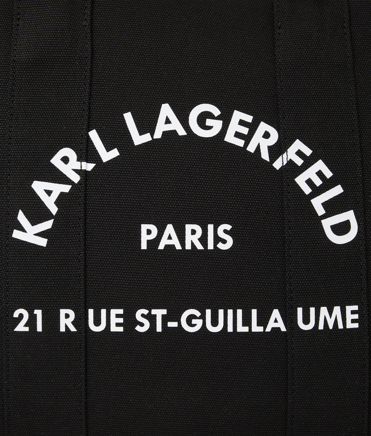 CABAS CARRÉ DE TAILLE MOYENNE RUE ST-GUILLAUME - Noir
