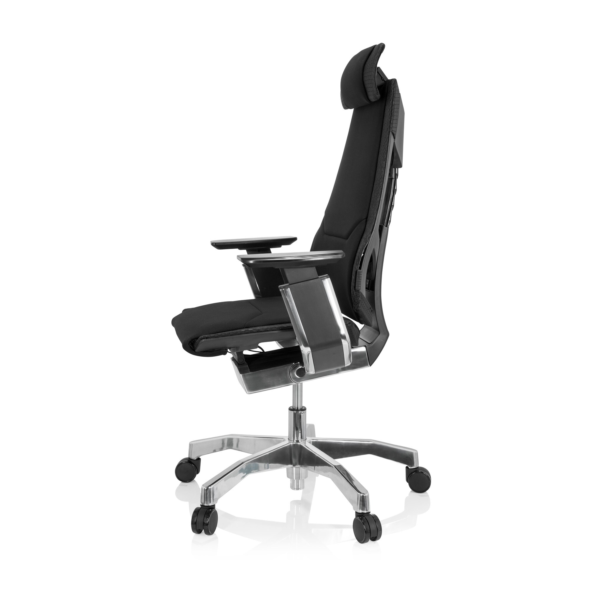 High End Bürostuhl GENIDIA PRO Stoff mit Armlehnen hjh OFFICE