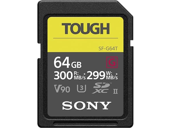 Sony SF-G64T/T1 64GB SDXC Class 10 UHS-II 300MB/s 299MB/s