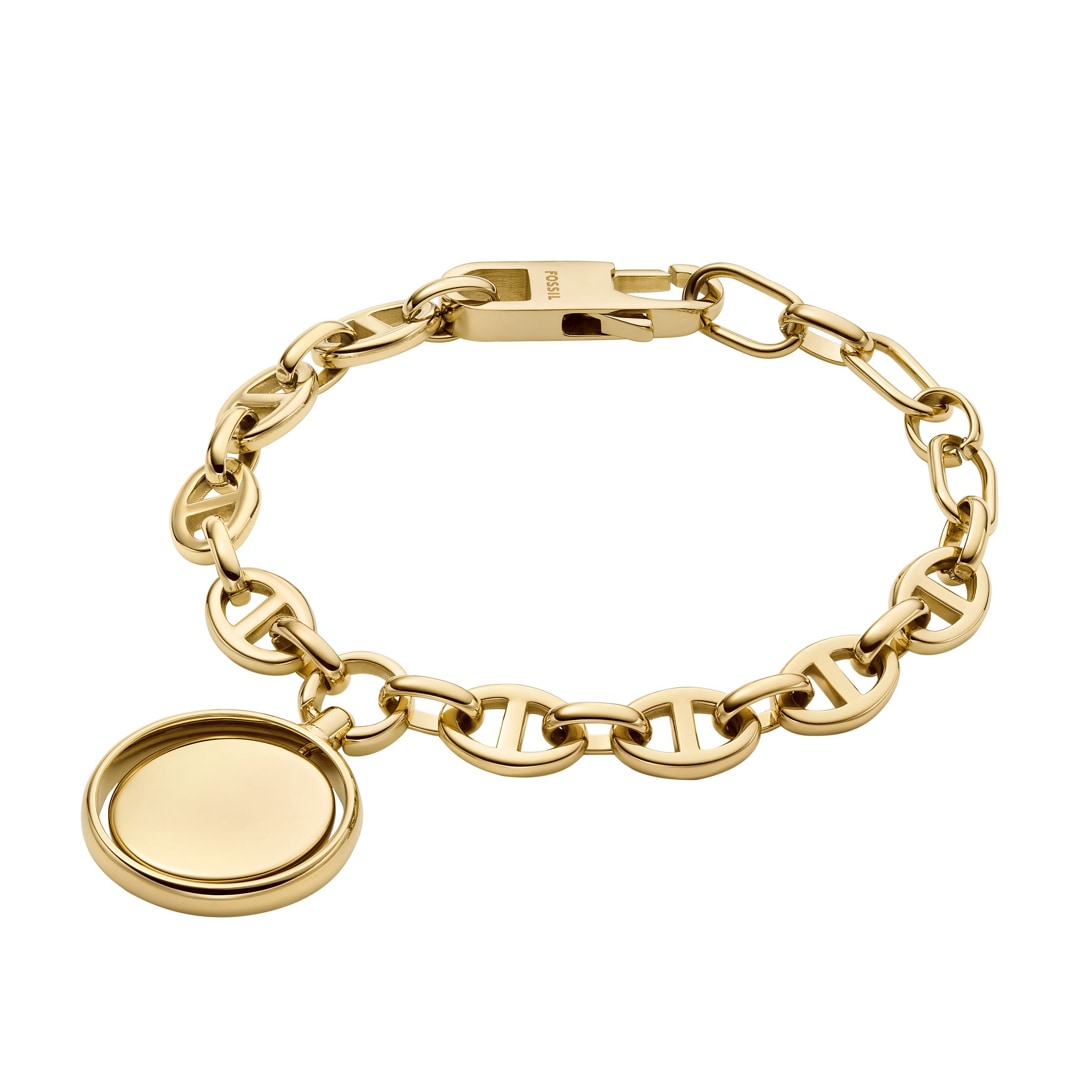Fossil Armband Heritage Legacy Charm Gold