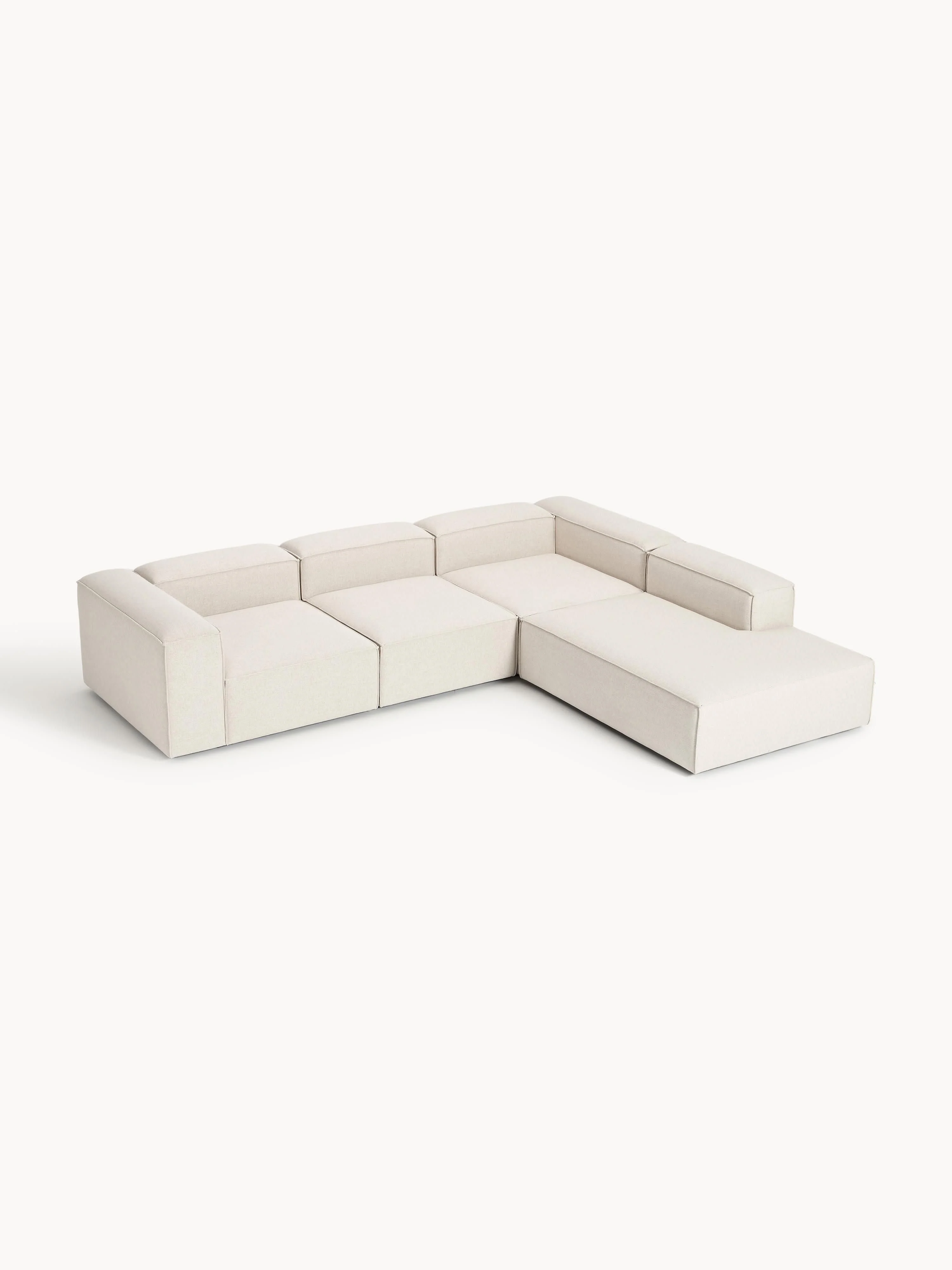 XL modulaire hoekbank Lennon van linnenmix (4-zits)