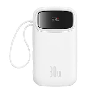 Powerbank Baseus QPow 2 20000mAh 30W 2xUSB-C (hvid)