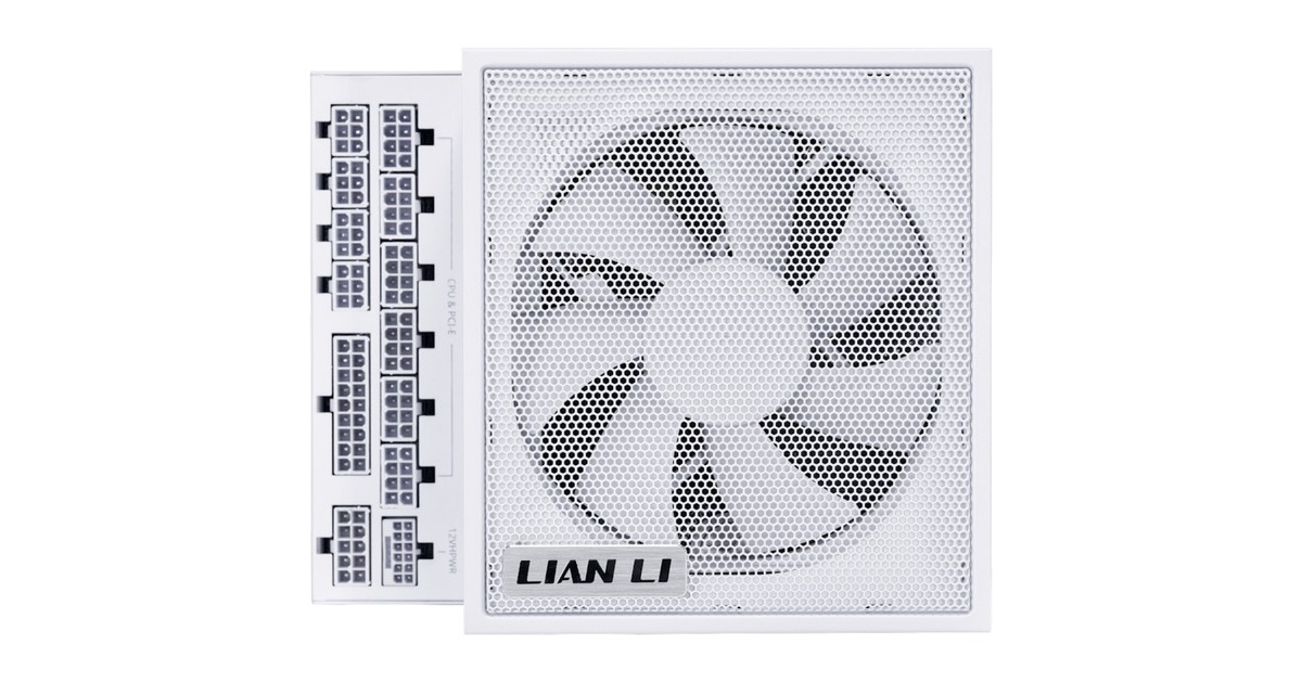 Lian LiEDGE1000 modulaire 1000 watt voeding   (Wit, 1x 12V-2x6, 3x PCIe, 4x USB-header)