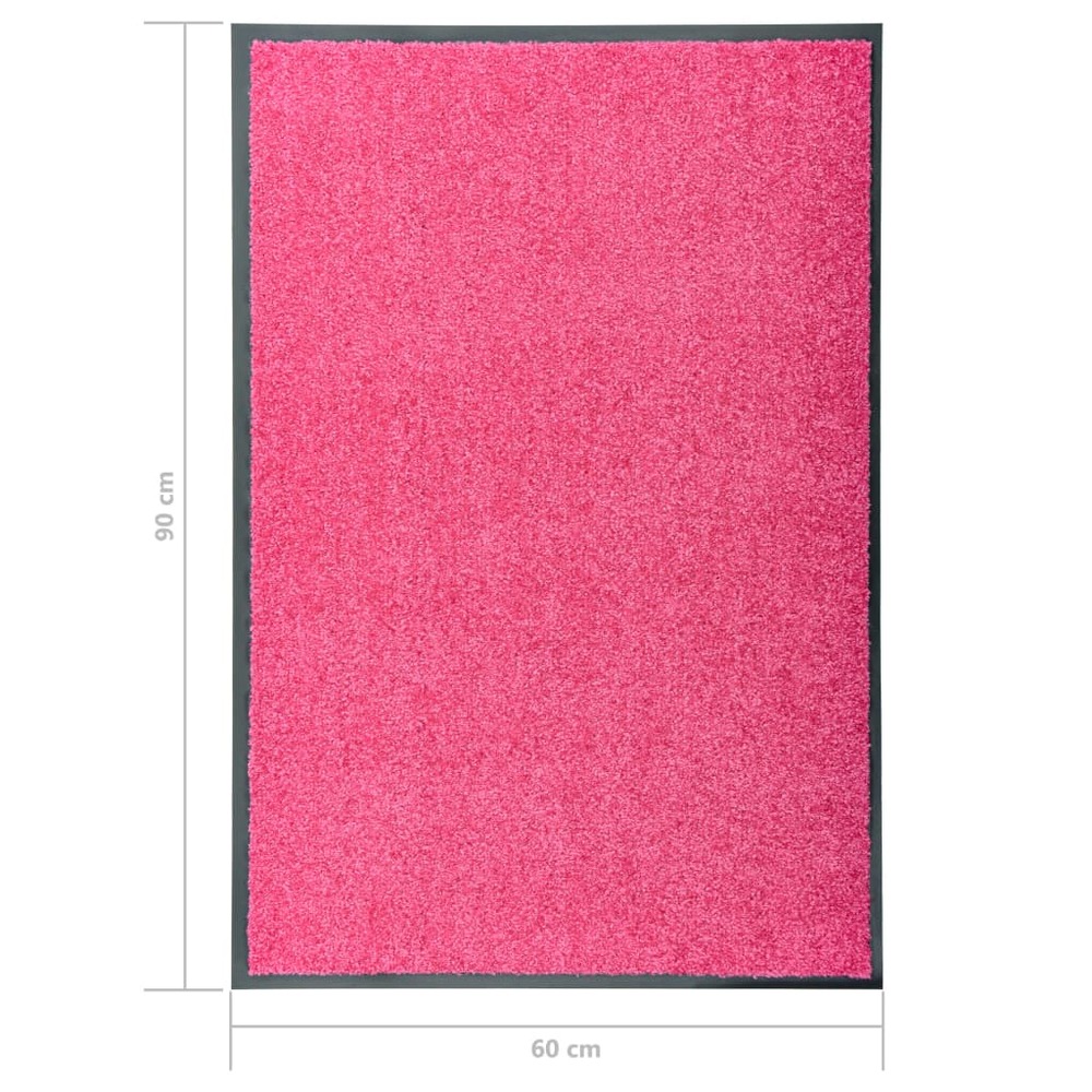 Paillasson lavable rose 60x90 cm