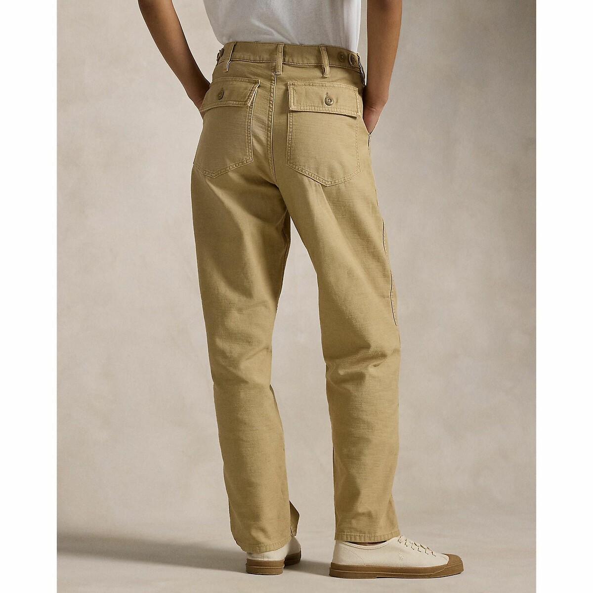 POLO RALPH LAUREN<br>Calças retas de algodão