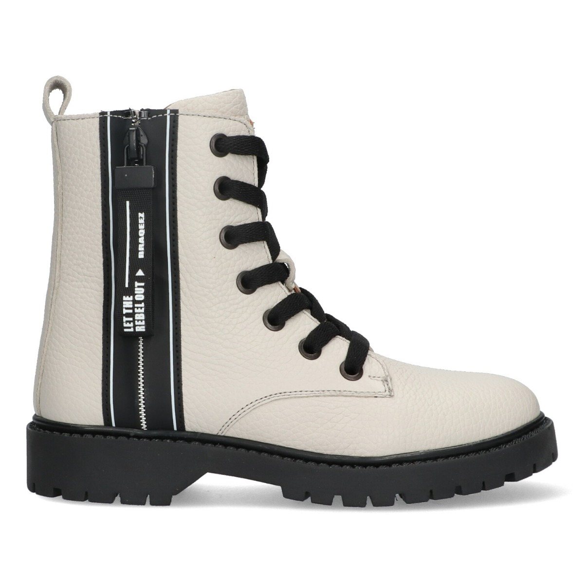 Belle Boot - Biker Boots Braqeez Beige