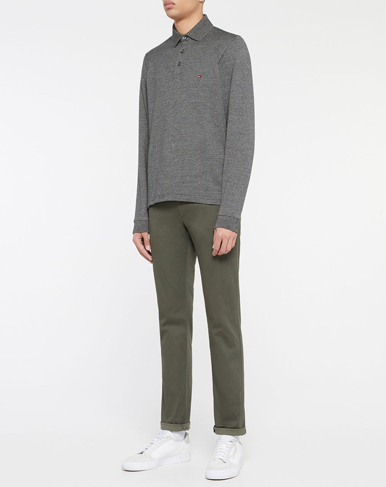 Tommy Hilfiger Polo 1985 mouliné gris anthracite