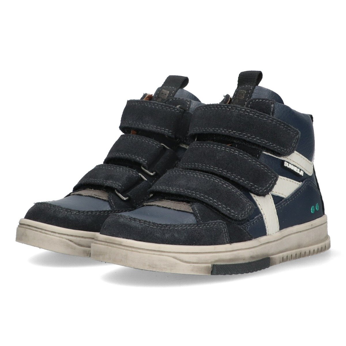Milan Mieters - Hoge Sneakers Bunnies Blauw