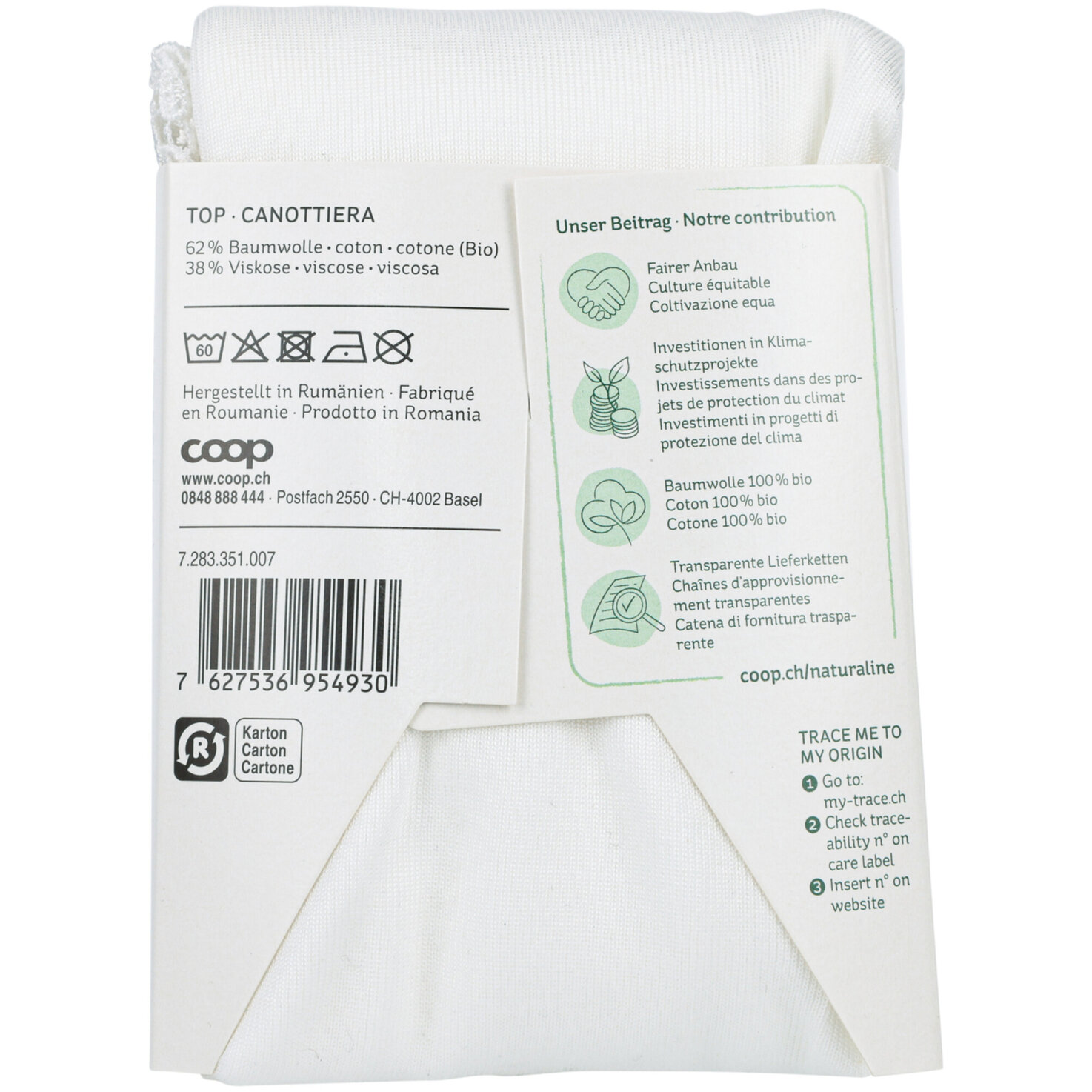 Naturaline Textil Damen Shirt weiss L