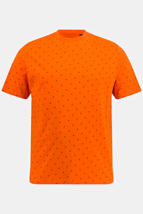 Schlafanzug-Shirt, Halbarm, Minimal Print, Rundhals