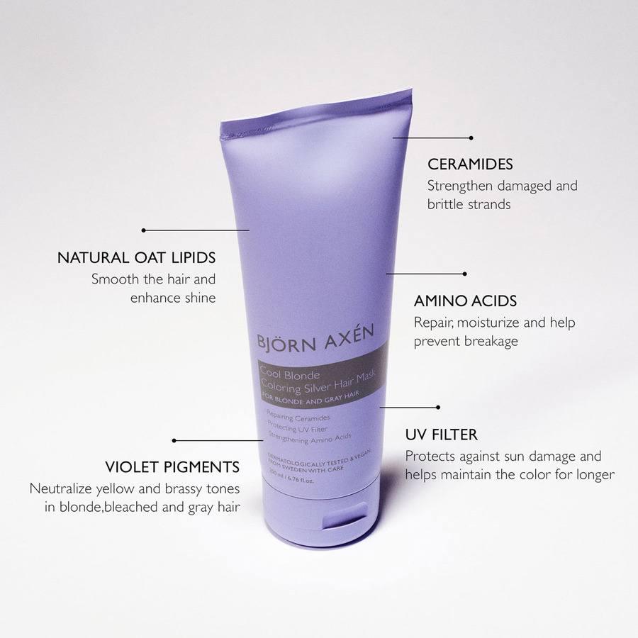 Björn Axén Cool Blonde Coloring Silver Hair Mask 200ml