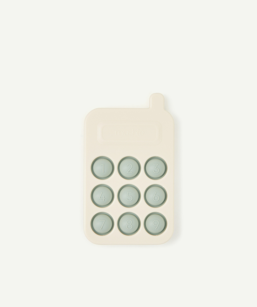 MUSHIEJOUET TÉLÉPHONE VERT À PRESSER POUR BÉBÉ