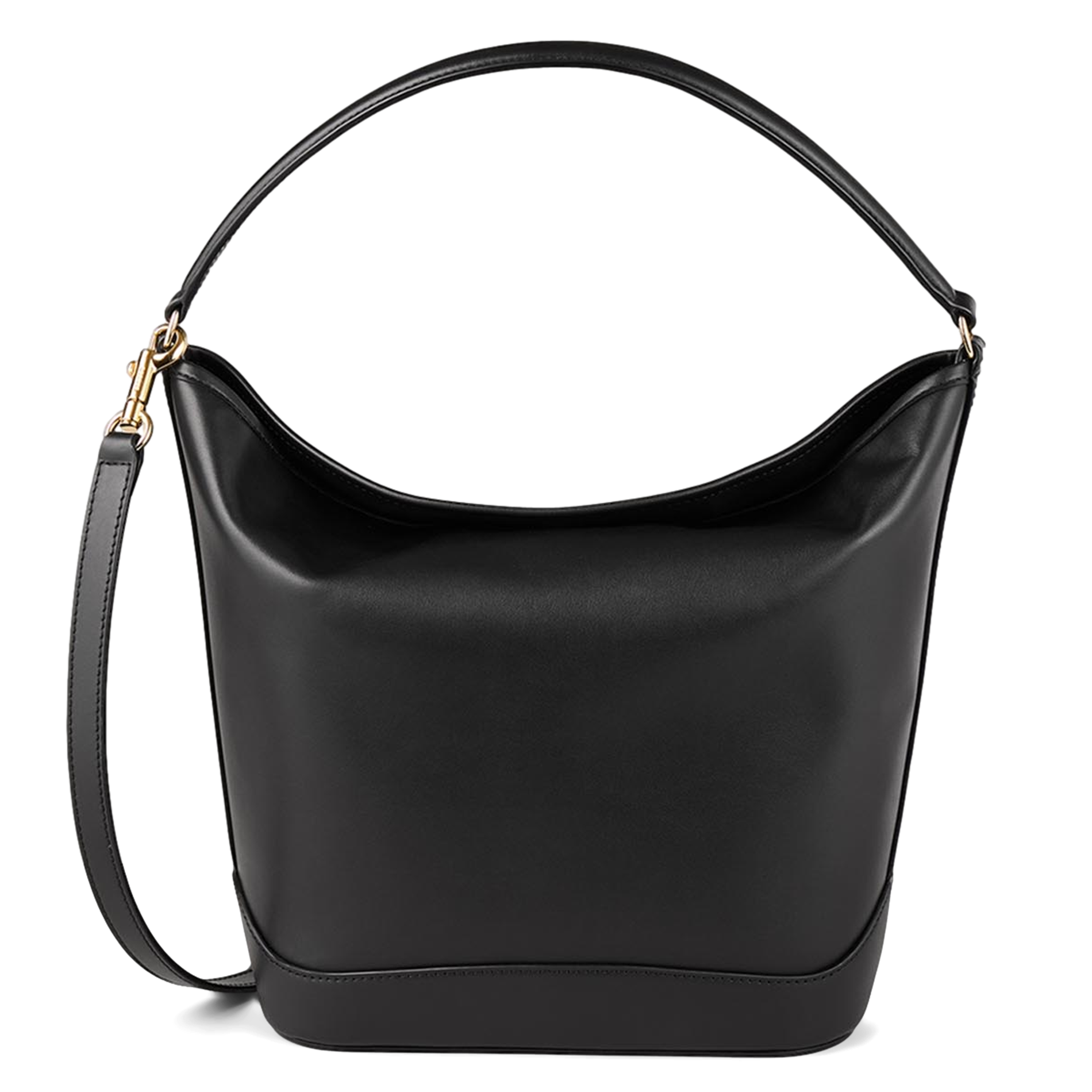 Sac seau en cuir | Noir