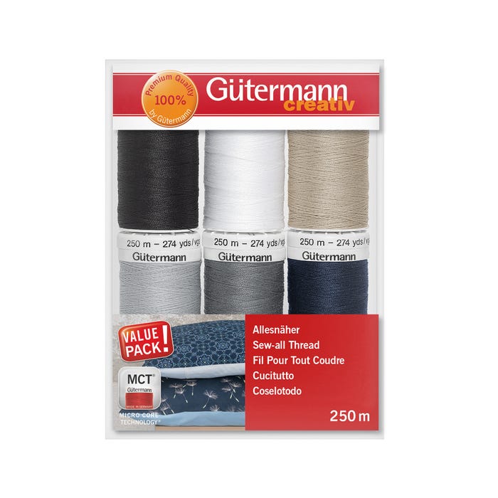 Gûtermann-Set 6 spoelen basic 250m - Gütermann