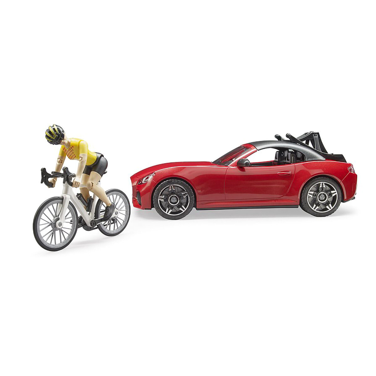 BRUDER Spielwaren GmbH + Co. KG Bruder 03485 Roadster mit Rennradfahrerin