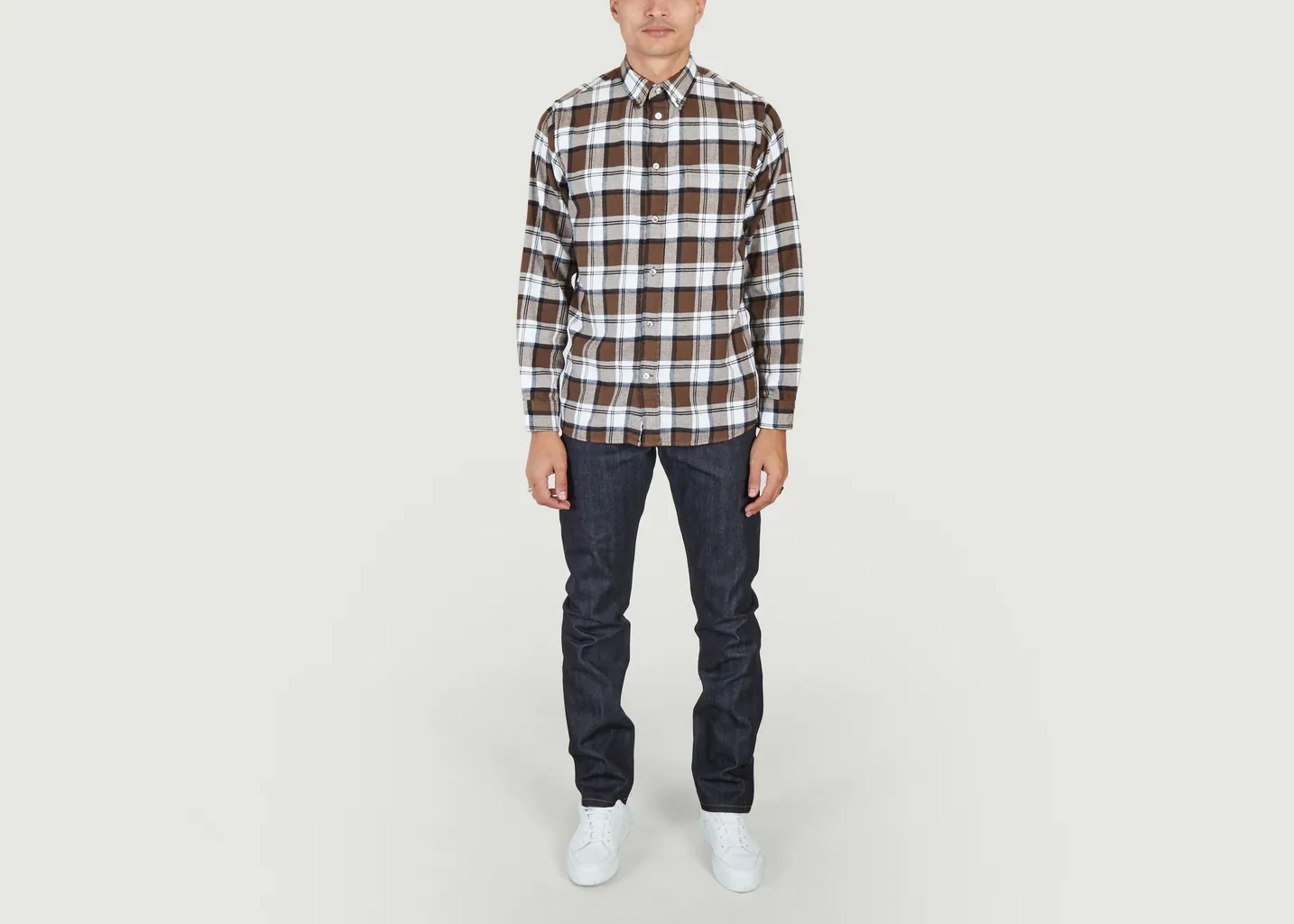 Chemise Anton en flanelle brossée à carreaux Norse Projects