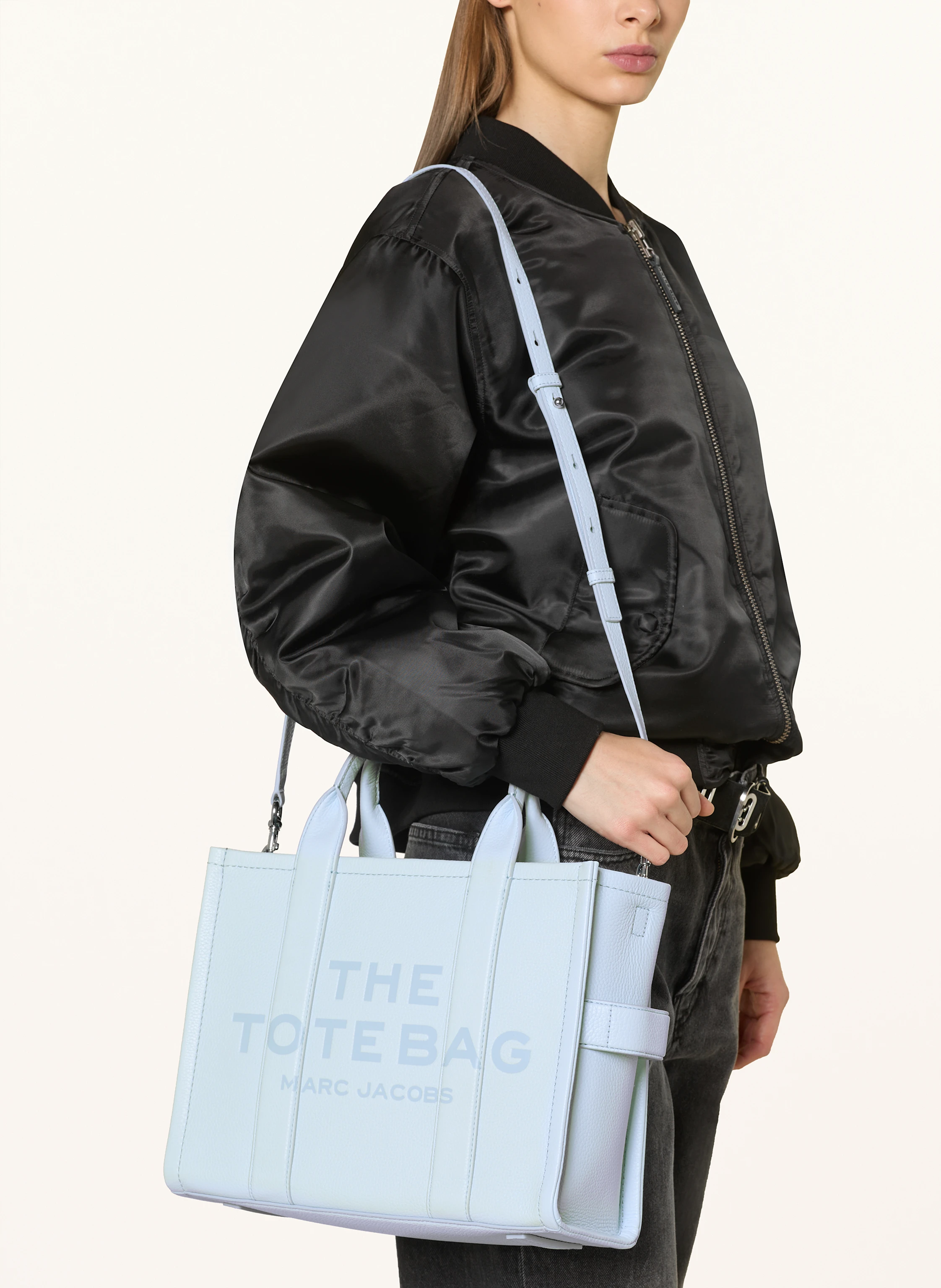 MARC JACOBS Shopper THE MEDIUM TOTE BAG LEATHER